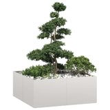 Planter 100x100x40 cm Stainless Steel