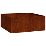 Planter Rusty 100x100x40 cm Weathering Steel