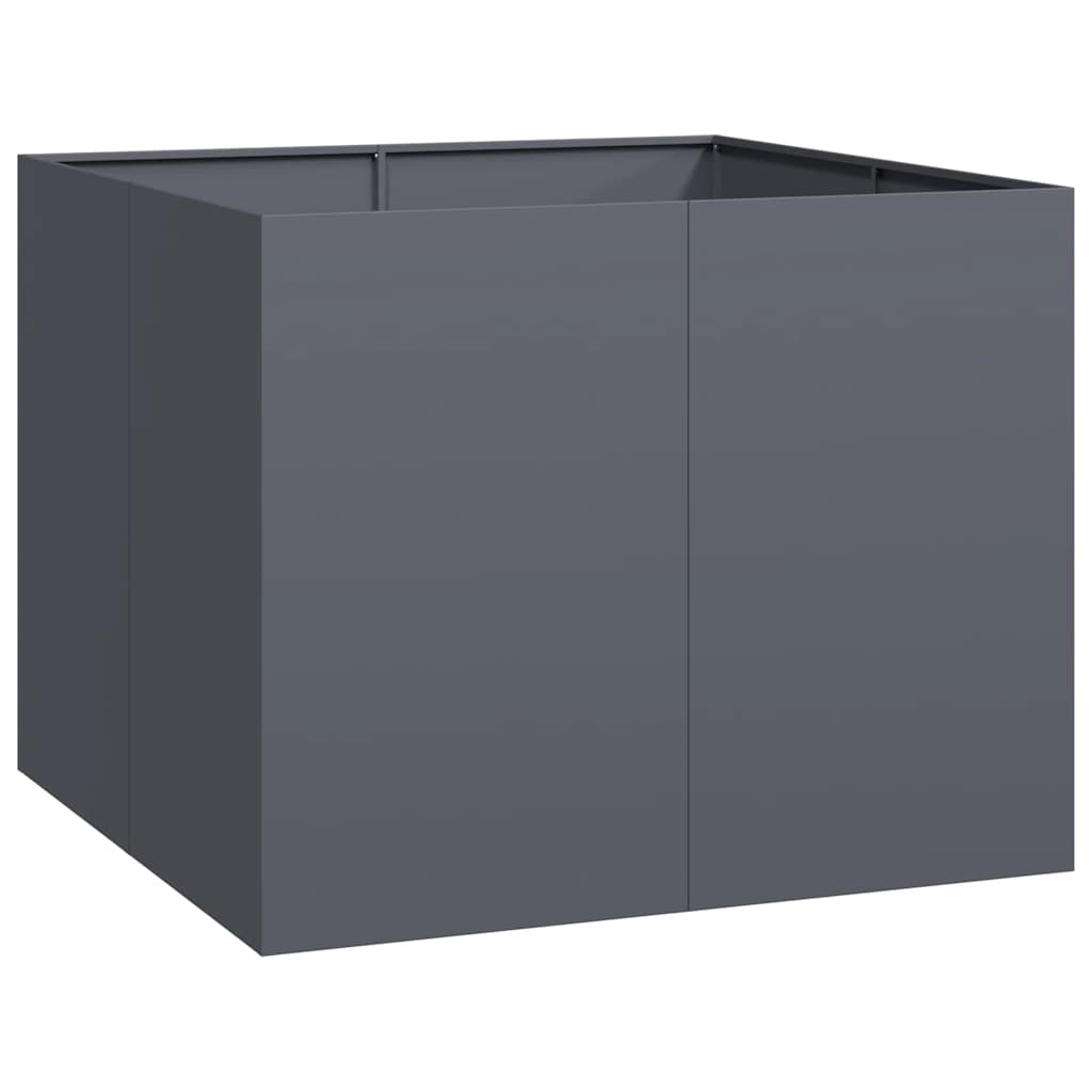 Planter Anthracite 100x100x80 cm Steel