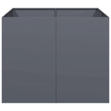 Planter Anthracite 100x100x80 cm Steel