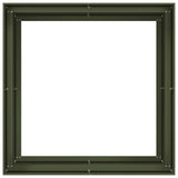 Planter Olive Green 100x100x80 cm Steel