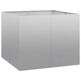 Planter 100x100x80 cm Galvanised Steel