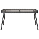 Coffee Table Black 90 x 45 x 43 cm Poly Rattan and glass