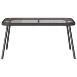 Coffee Table Black 90 x 45 x 43 cm Poly Rattan and glass
