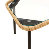 Coffee Table Brown and Black 90 x 45 x 43 cm