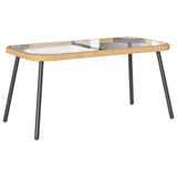 Coffee Table Brown and Black 90 x 45 x 43 cm