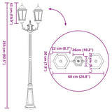 Garden Light Bronze 235 cm Aluminium