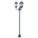 Garden Light Post Dark green Aluminium, Glass