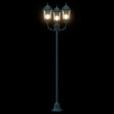 Garden Light Post Dark green Aluminium, Glass