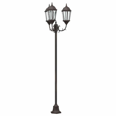 Garden Light Post Bronze Aluminium, Glass