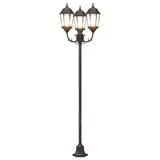 Garden Light Post Bronze Aluminium, Glass
