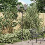 Garden Light Post Bronze Aluminium, Glass