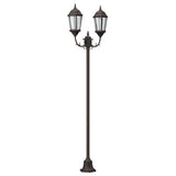 Garden Light Post Bronze Aluminium, Glass