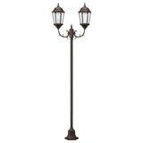 Garden Light Post Bronze Aluminium, Glass