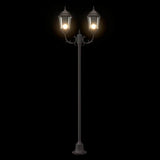 Garden Light Post Bronze Aluminium, Glass