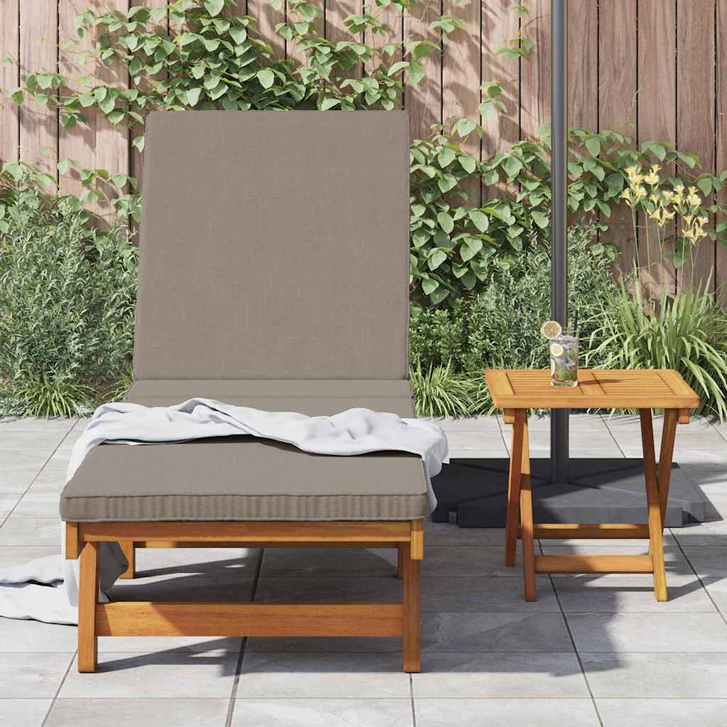 Sun Lounger Reclining Brown 63 x 199 x 85cm Solid Acacia wood