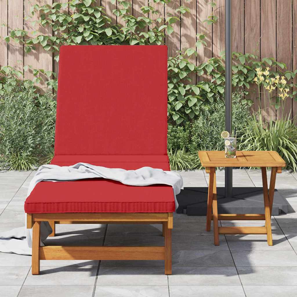 Sun Lounger Reclining Brown 63 x 199 x 85cm Solid Acacia wood