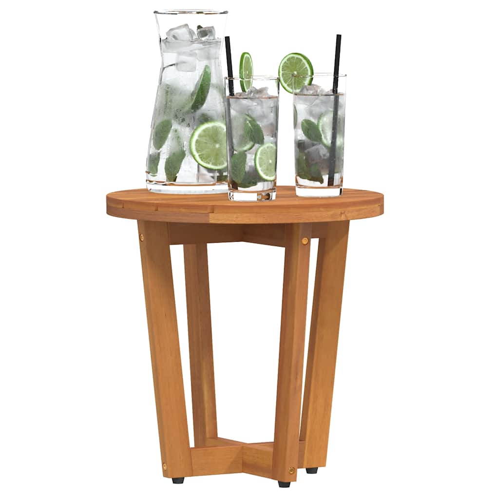Garden Side Table Round Ø40x40 cm Solid Wood Acacia