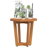 Garden Side Table Round Ø40x40 cm Solid Wood Acacia