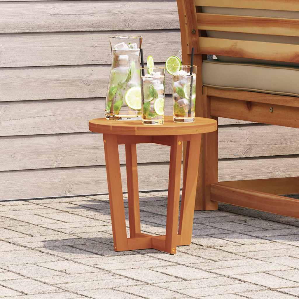 Garden Side Table Round Ø40x40 cm Solid Wood Acacia