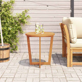 Garden Side Table Round Ø70x75 cm Solid Wood Acacia