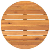 Garden Side Table Round Ø70x75 cm Solid Wood Acacia