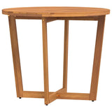 Garden Dining Table Round Ø90x75 cm Solid Wood Acacia