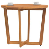 Garden Dining Table Round Ø90x75 cm Solid Wood Acacia