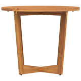 Garden Dining Table Round Ø90x75 cm Solid Wood Acacia