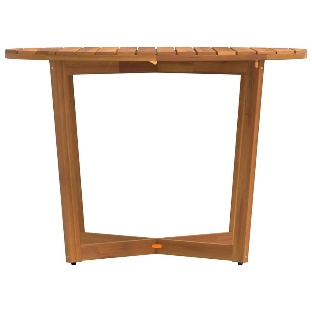 Garden Dining Table Round Ø110x75 cm Solid Wood Acacia