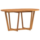 Garden Dining Table Oval 150x90x75 cm Solid Wood Acacia