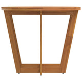 Garden Dining Table Oval 150x90x75 cm Solid Wood Acacia