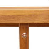 Garden Dining Table Oval 150x90x75 cm Solid Wood Acacia