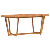 Garden Dining Table Oval 200x90x75 cm Solid Wood Acacia