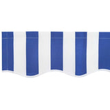 Awning Replacement Fabric Blue and White 235 x 195 cm Polyester