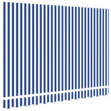 Awning Replacement Fabric Blue and White 280 x 195 cm Polyester