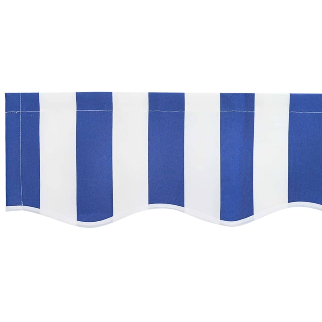 Awning Replacement Fabric Blue and white 350 x 200 cm Canvas