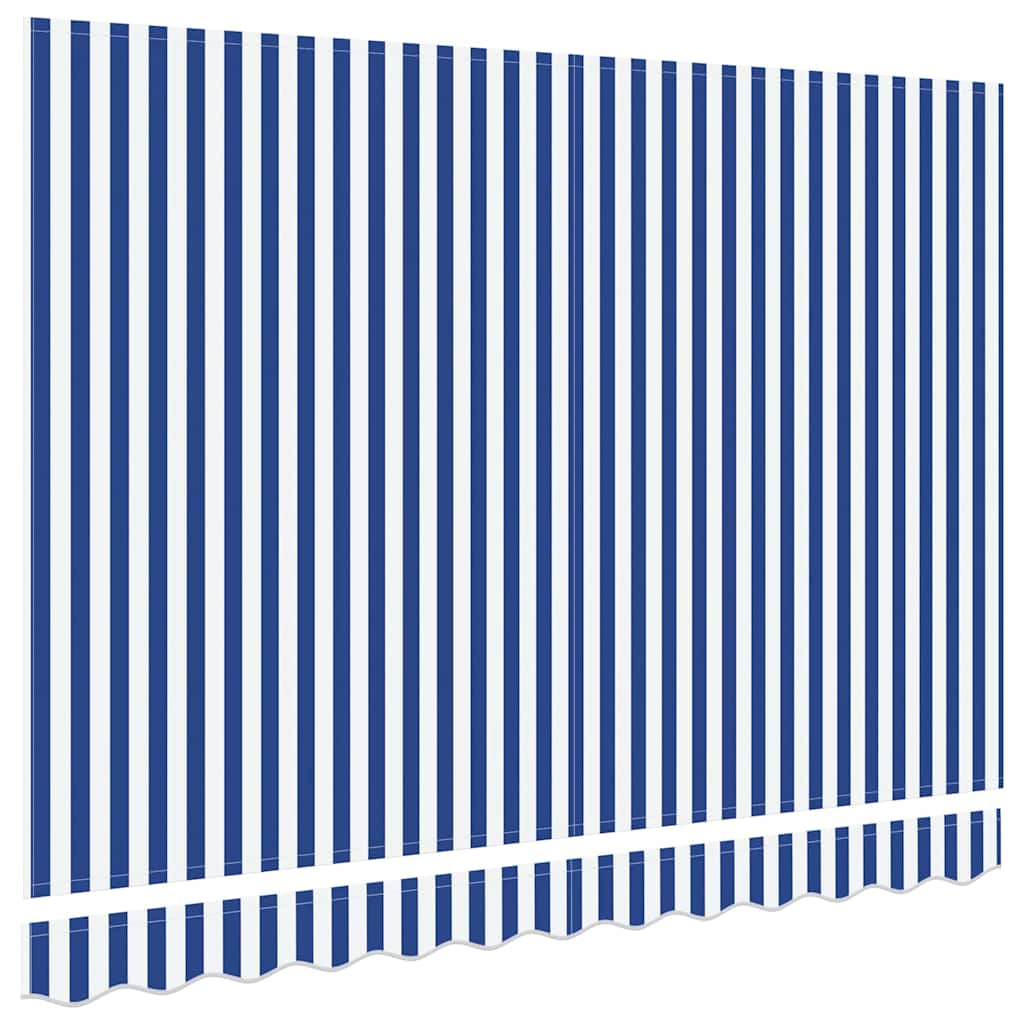 Awning Replacement Fabric Blue and white 350 x 200 cm Canvas