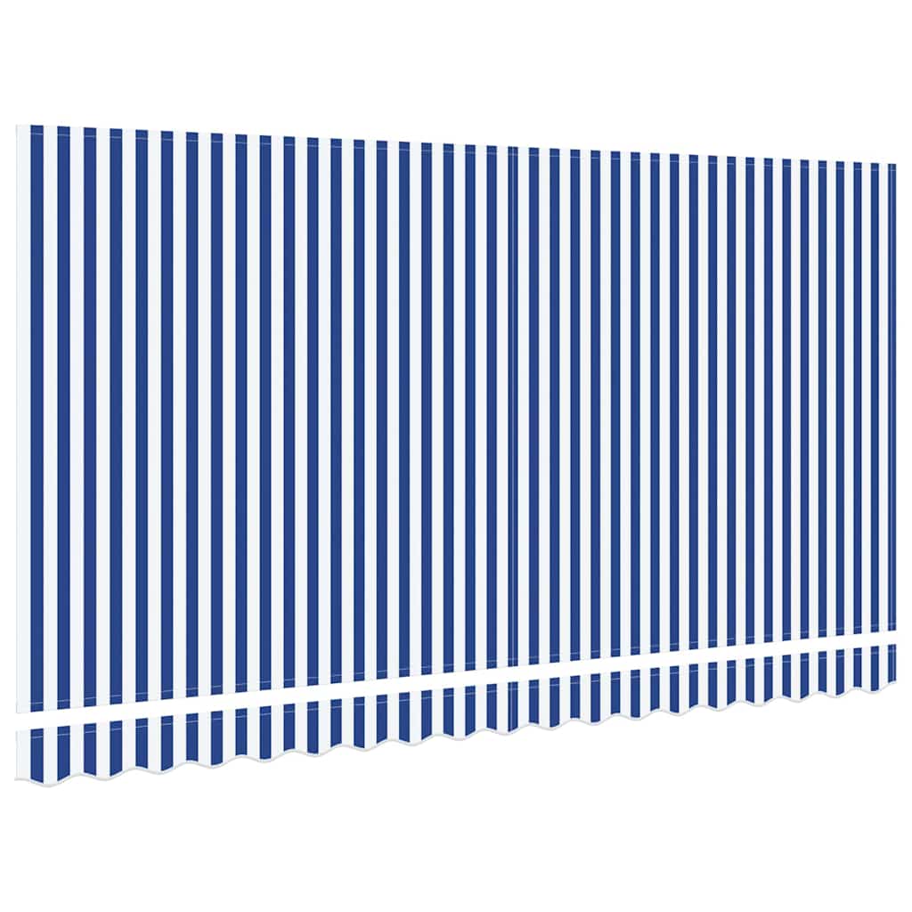 Awning Replacement Fabric Blue and white 400 x 200 cm Canvas
