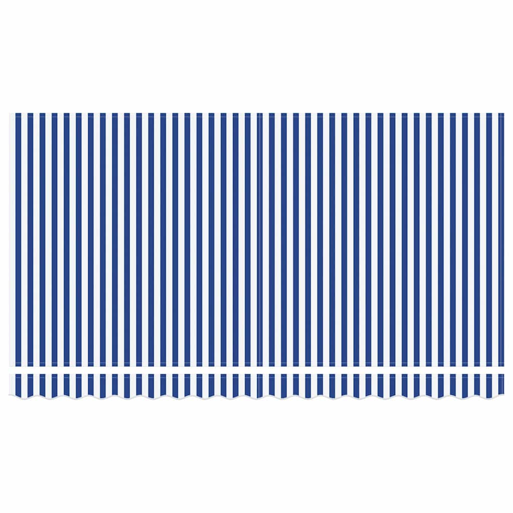 Awning Replacement Fabric Blue and white 400 x 200 cm Canvas