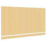 Awning Replacement Fabric Yellow and white 400 x 200 cm Canvas