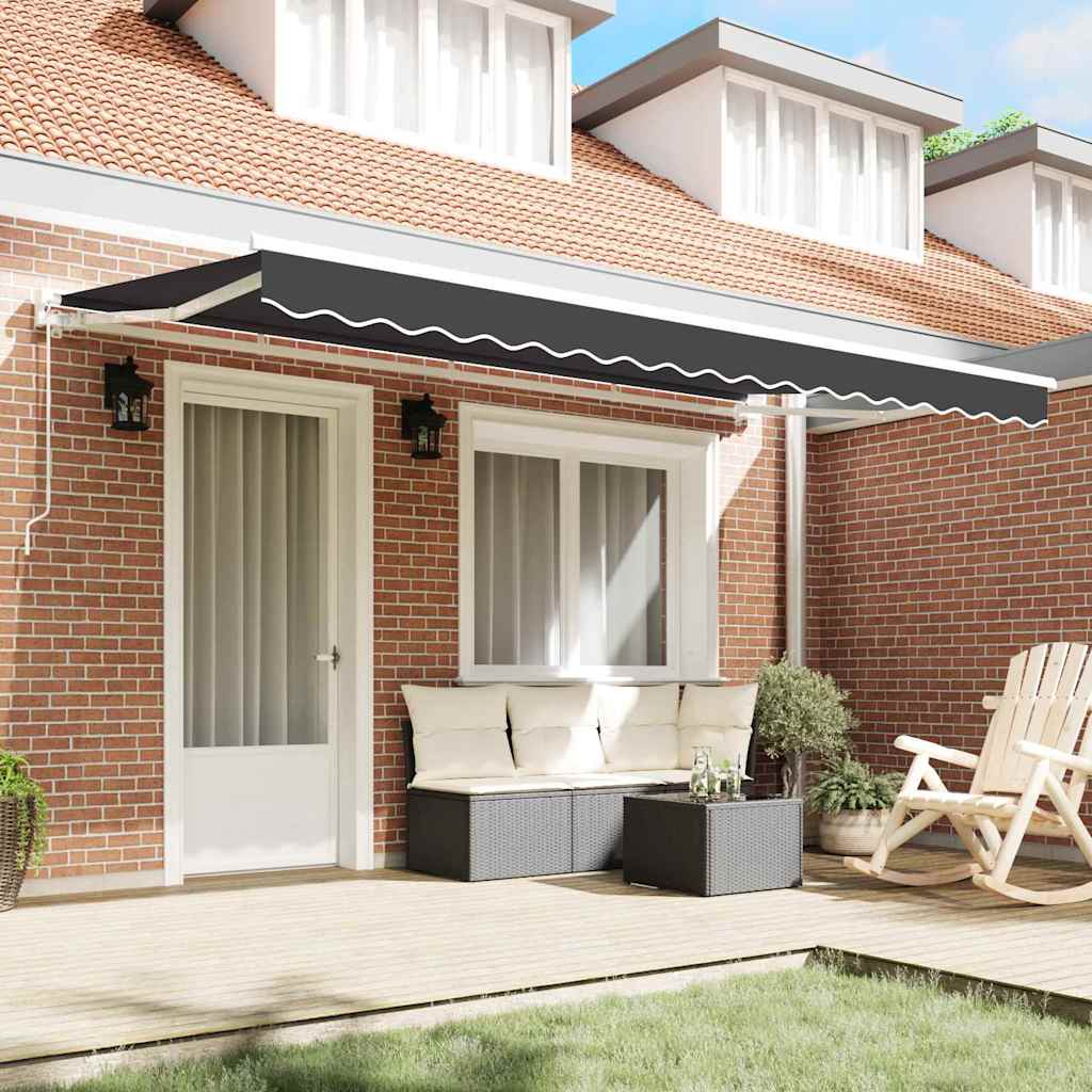Awning Replacement Fabric Anthracite 400 x 200 cm Canvas