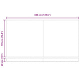 Awning Replacement Fabric Multicolour 400 x 200 cm Canvas