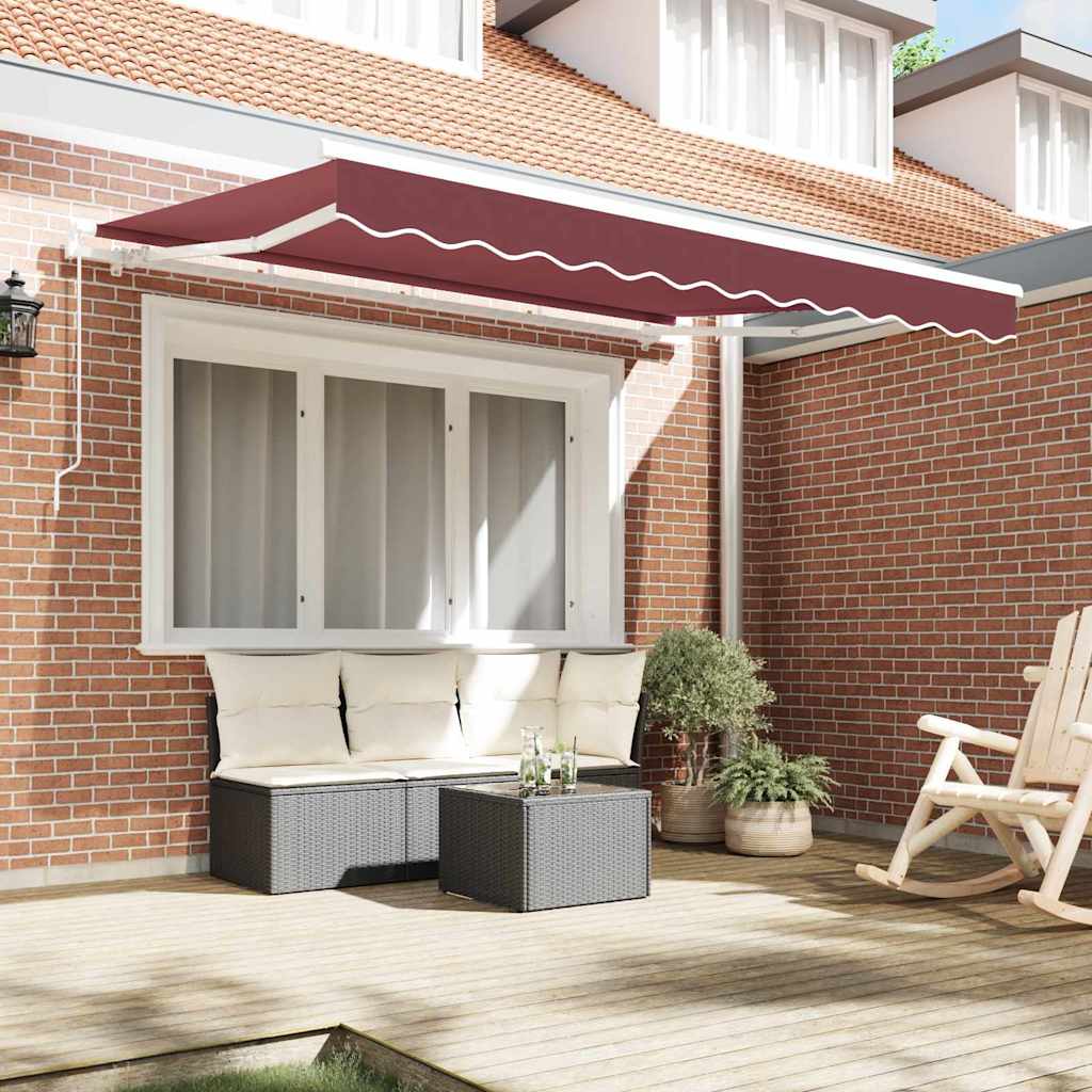 Awning Replacement Fabric Burgundy 350 x 200 cm Canvas