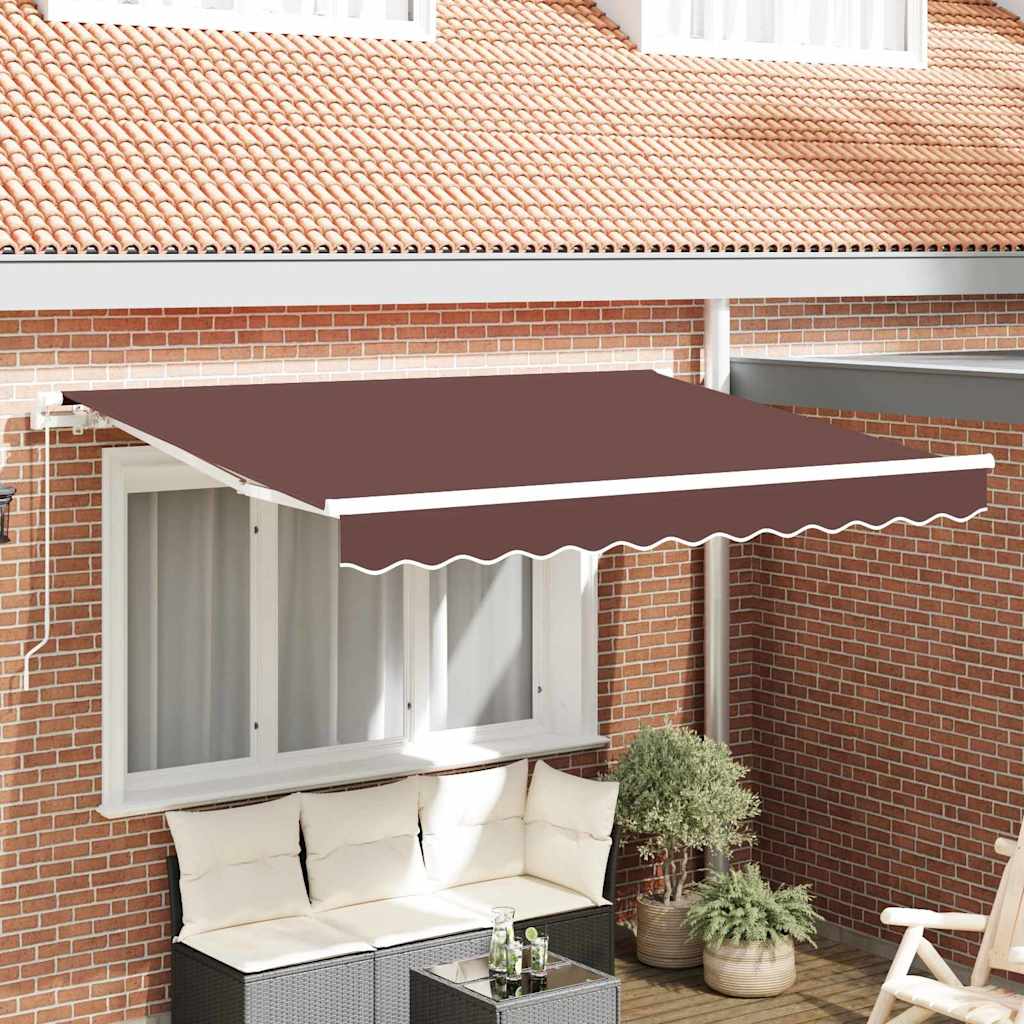 Awning Replacement Fabric Brown 350 x 200 cm Canvas