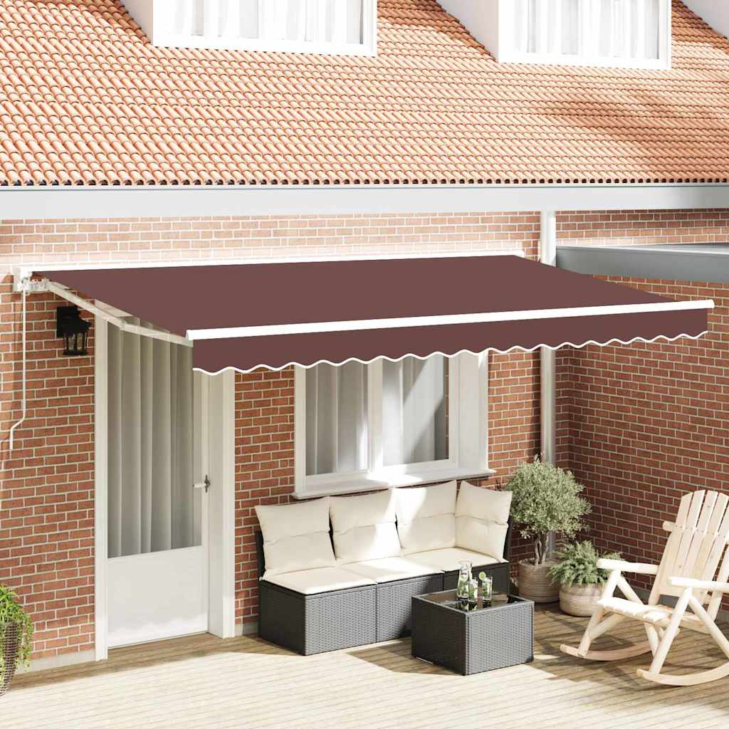 Awning Replacement Fabric Brown 400 x 200 cm Canvas