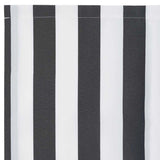 Awning Replacement Fabric Anthracite and White 280 x 195 cm