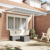 Awning Replacement Fabric Anthracite and white 350 x 200 cm