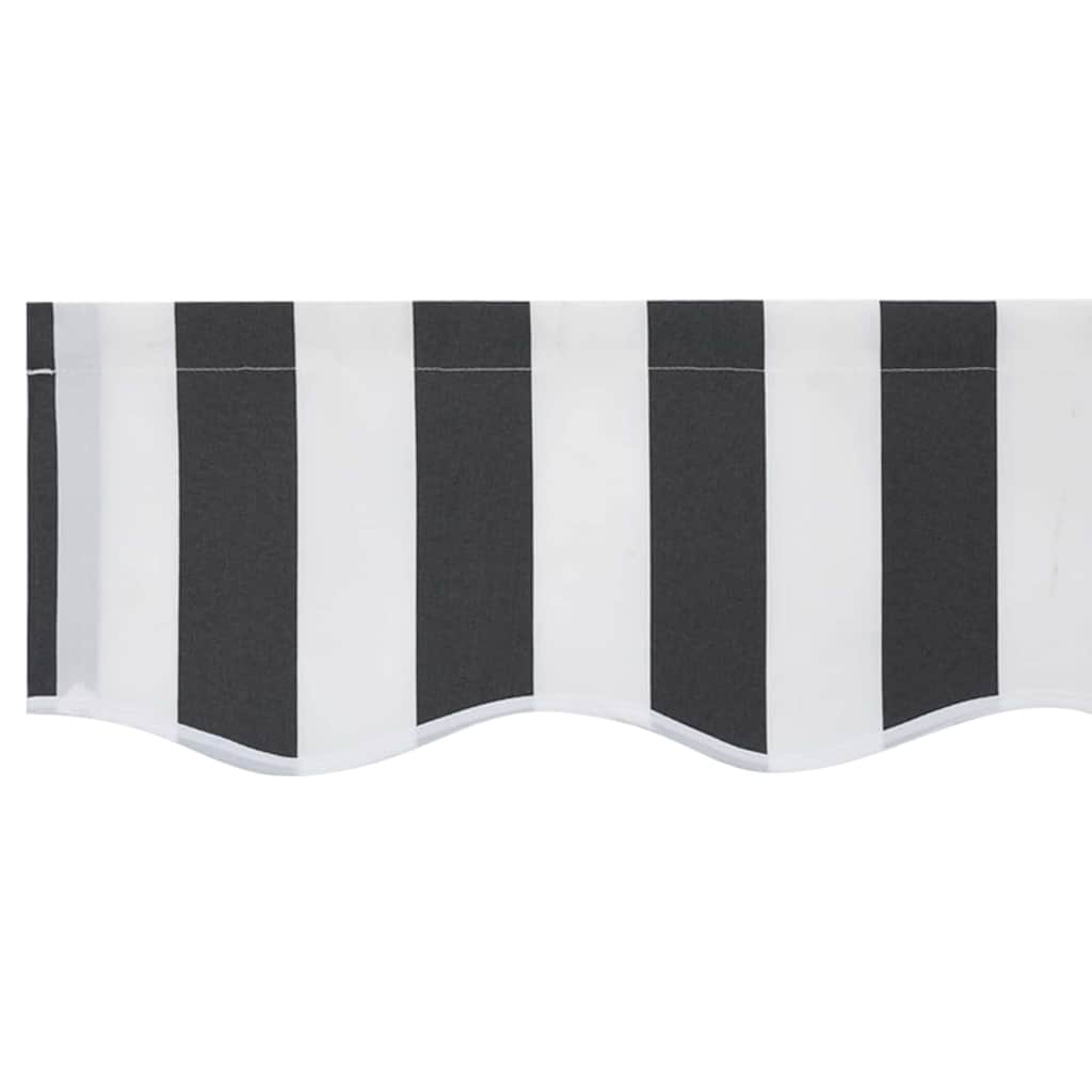 Awning Replacement Fabric Anthracite and white 400 x 200 cm