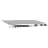 Awning Replacement Fabric Anthracite and white 400 x 200 cm